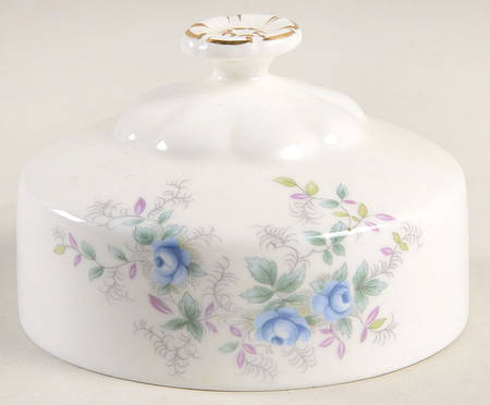 Blue Blossom Lid for Round Butter