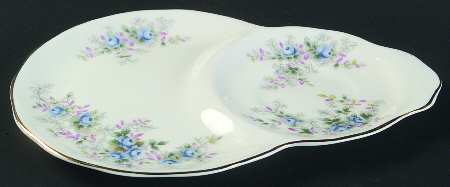 Blue Blossom Plate for Dessert Plate & Cup Set