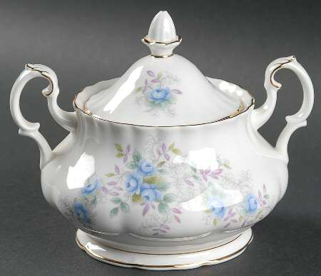 Blue Blossom Sugar Bowl & Lid