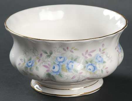 Blue Blossom Open Sugar Bowl