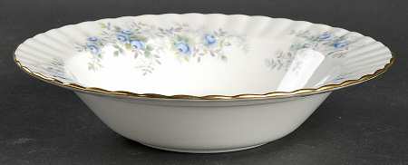 Blue Blossom Rim Soup Bowl