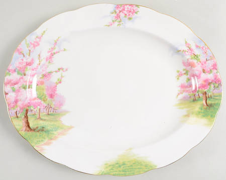 Blossom Time 13" Oval Serving Platter