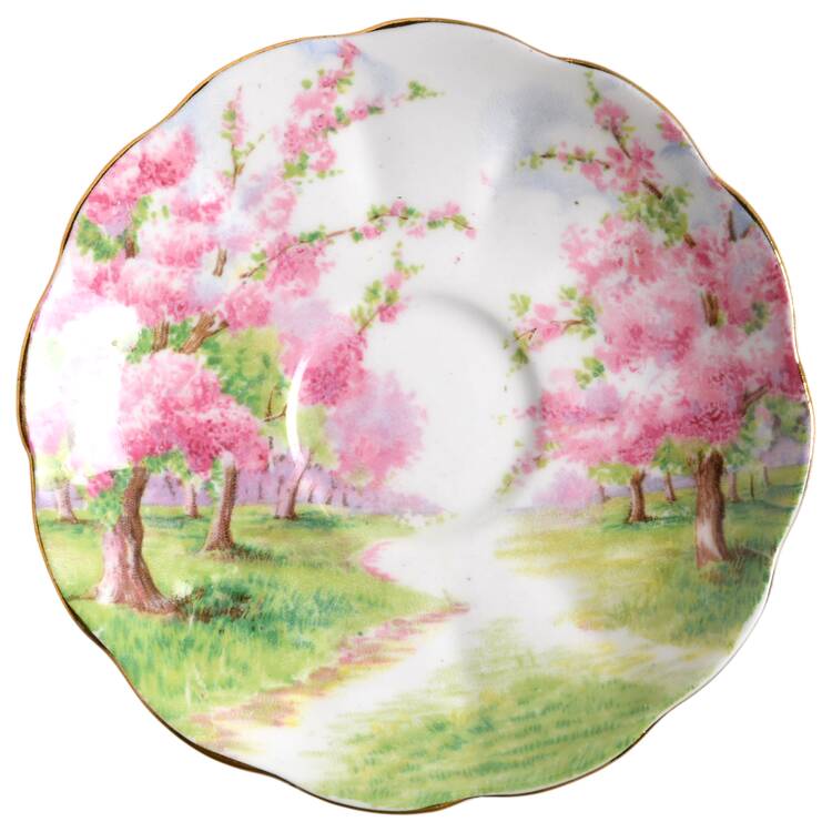 Blossom Time Saucer for Footed Demitasse Cup