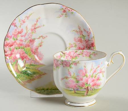 Blossom Time Footed Cup & Saucer Set
