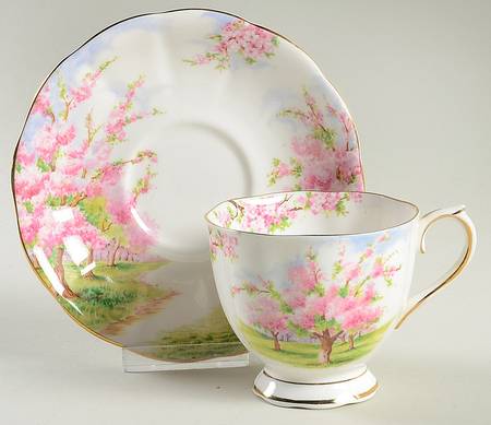 Blossom Time Footed Cup & Saucer Set