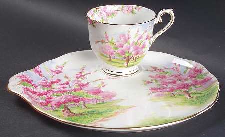 Blossom Time Snack Plate & Cup Set