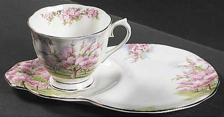 Blossom Time Dessert Plate & Cup Set