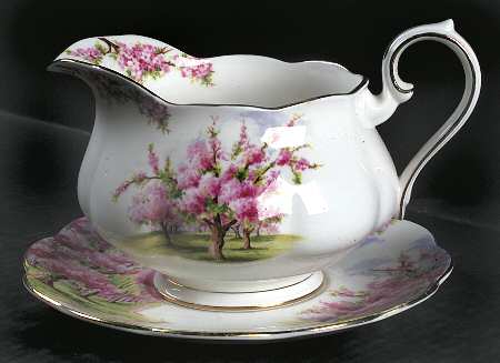 Blossom Time Gravy Boat & Underplate by Royal Albert