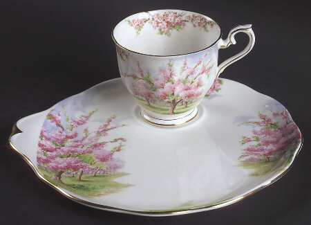 Blossom Time Snack Plate & Cup Set