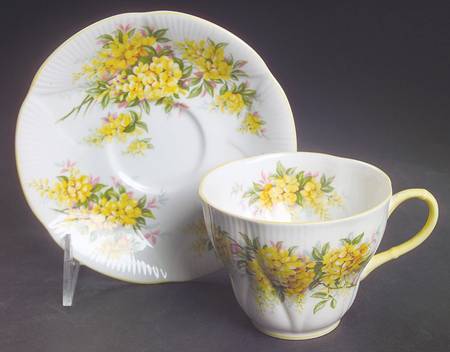 Blossom Time Series Flat Cup & Saucer Set