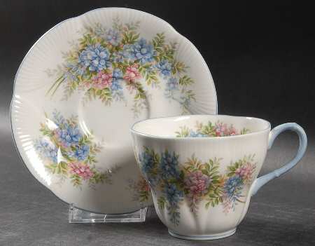 Blossom Time Series Flat Cup & Saucer Set