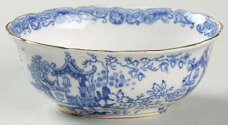 Blue Willow Open Sugar Bowl