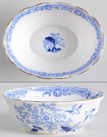 Blue Willow Oval Sweet Meat Dish