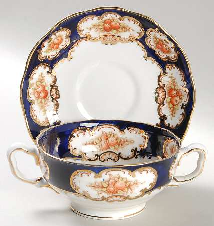 Bristol Footed Cream Soup Bowl & Saucer Set