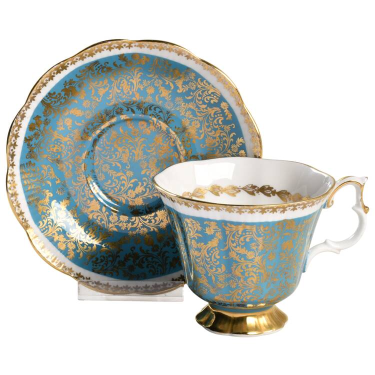 Buckingham Series Footed Cup & Saucer Set