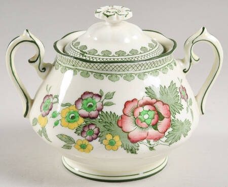 Canton Sugar Bowl & Lid