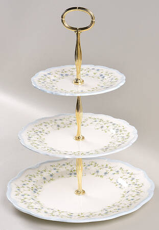 Caroline 13 7/8"-14 1/4" 3-Tiered Serving Tray(DP,SP,BB) HC