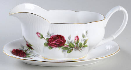 Canadian Rose Gravy Boat & Underplate
