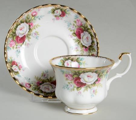 Celebration Footed Cup & Saucer Set