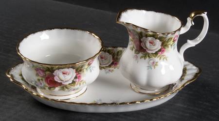 Celebration Mini Creamer & Open Sugar with Tray