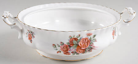 Centennial Rose Round Vegetable No Lid