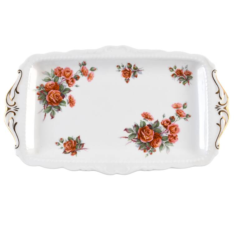 Centennial Rose Large Sandwich Tray