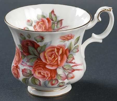 Centennial Rose Footed Demitasse Cup