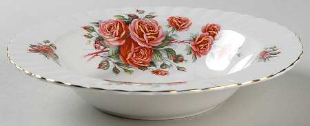 Centennial Rose Rim Soup Bowl