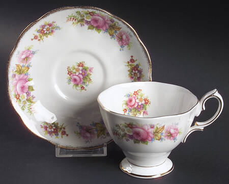 Chatsworth Pink Footed Cup & Saucer Set