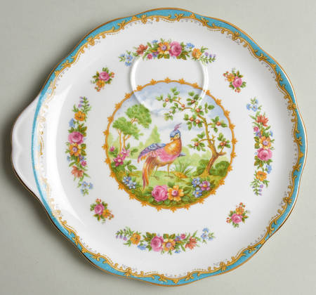 Chelsea Bird Blue Snack Plate