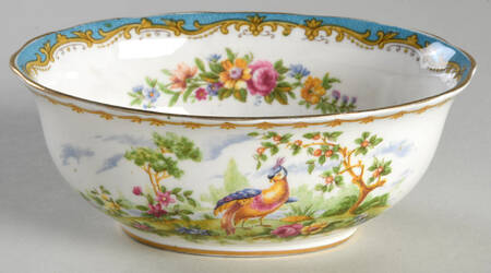 Chelsea Bird Blue Open Sugar Bowl