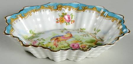 Chelsea Bird Blue Sweet Meat Dish 4"