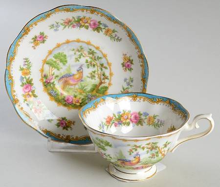 Chelsea Bird Blue Footed Cup & Saucer Set