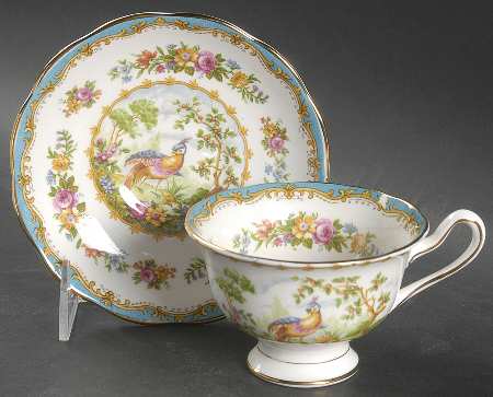 Chelsea Bird Blue Footed Cup & Saucer Set