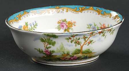 Chelsea Bird Blue Mini Open Sugar Bowl