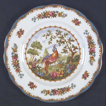 Chelsea Bird Blue Salad Plate