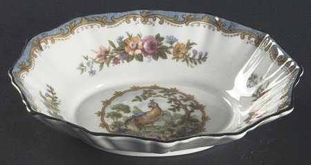 Chelsea Bird Blue 5" Oval Sweet Meat Dish