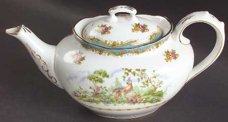 Chelsea Bird Blue Mini Teapot & Lid