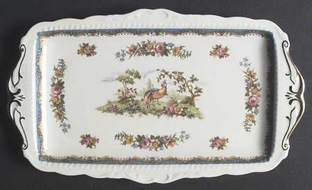 Chelsea Bird Blue Large Sandwich Tray