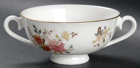 China Garden Footed Cream Soup Bowl