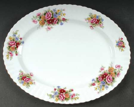 Chelsea Garden 15" Oval Serving Platter by Royal Albert