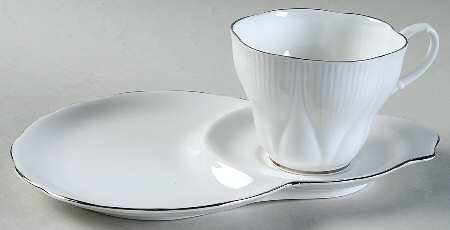 Clair De Lune Dessert Plate & Cup Set