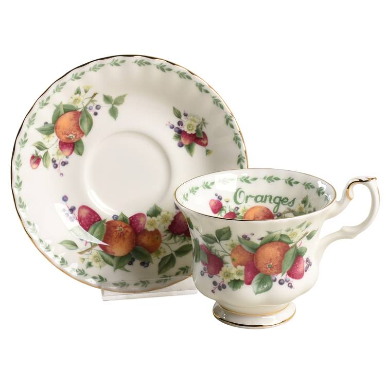 Covent Gardens Footed Cup & Saucer Set
