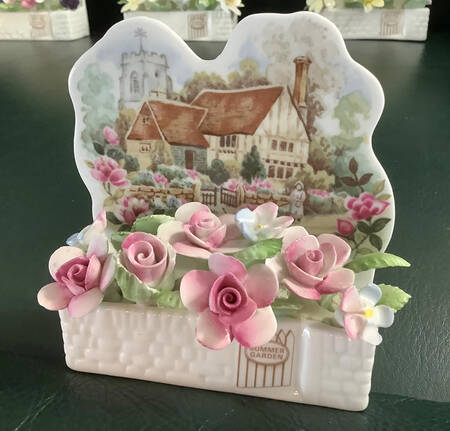 Cottage Garden Year Series Window Box Figurine