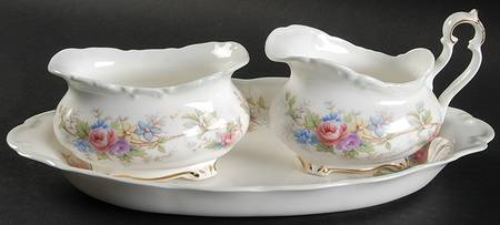Colleen Mini Creamer & Open Sugar with Tray