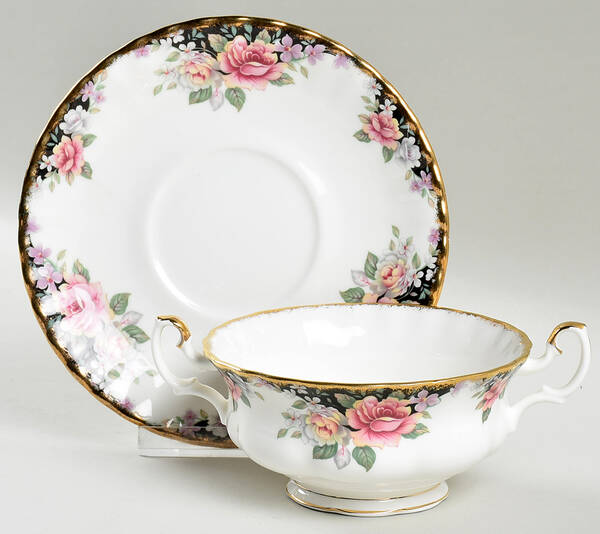 Concerto Footed Cream Soup Bowl & Saucer Set