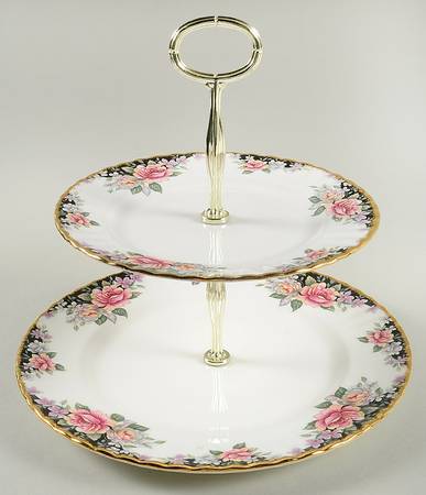 Concerto 2 Tiered Serving Tray (Dinner & Salad Plate)