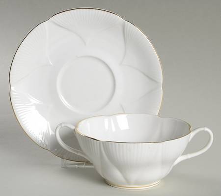 Coronet Flat Cream Soup Bowl & Saucer Set