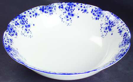 Dainty Blue 9" Round Vegetable Bowl