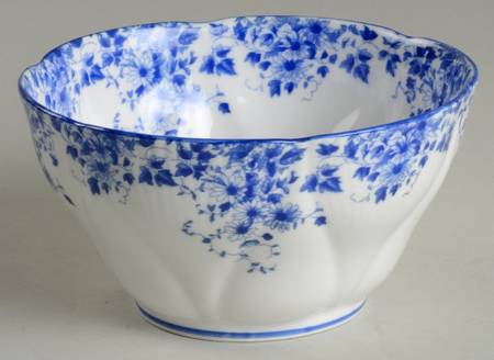 Dainty Blue Open Sugar Bowl